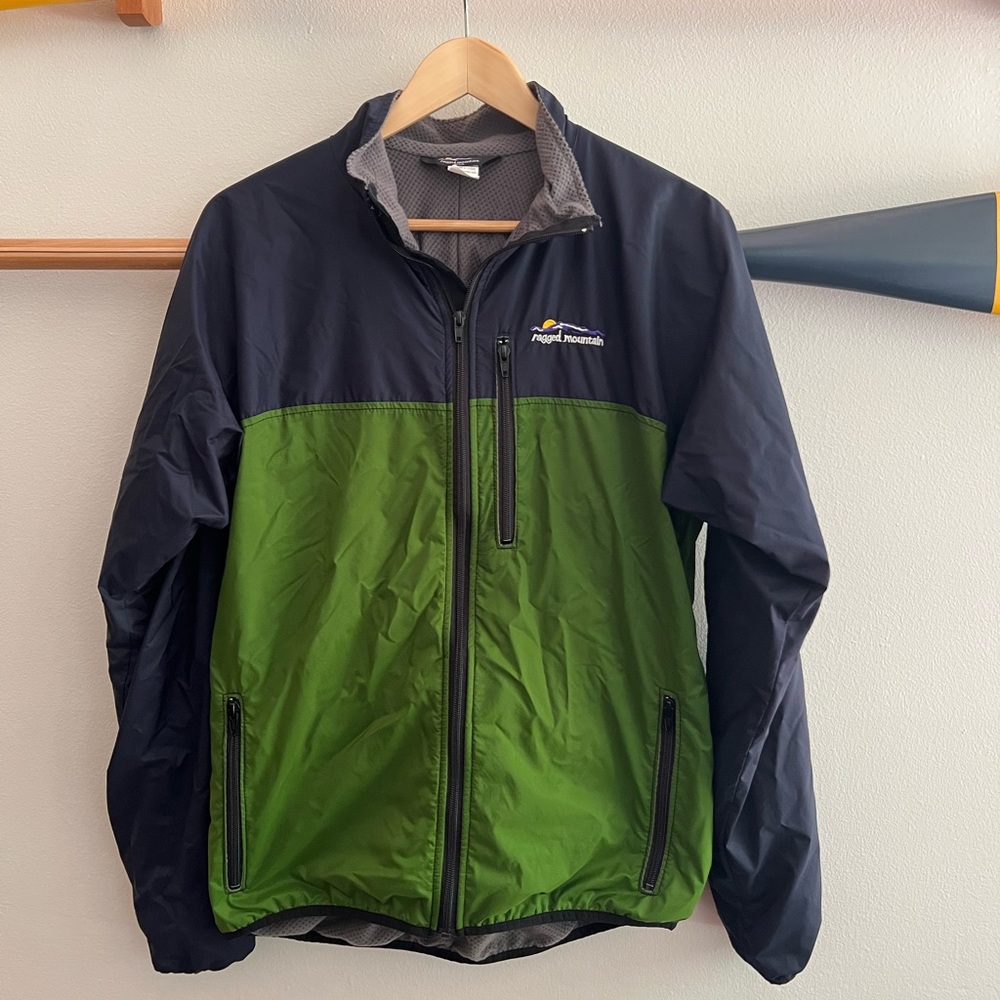 Ragged Mountain Green and Black Windbreaker - Made in USA